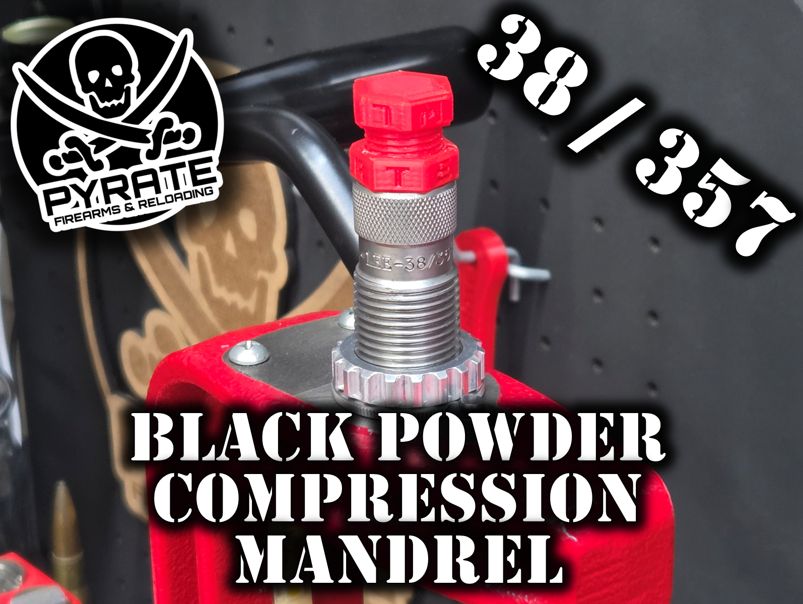 38 / 357 Black Powder Compression Manrel - Lee Bullet Seating Die
